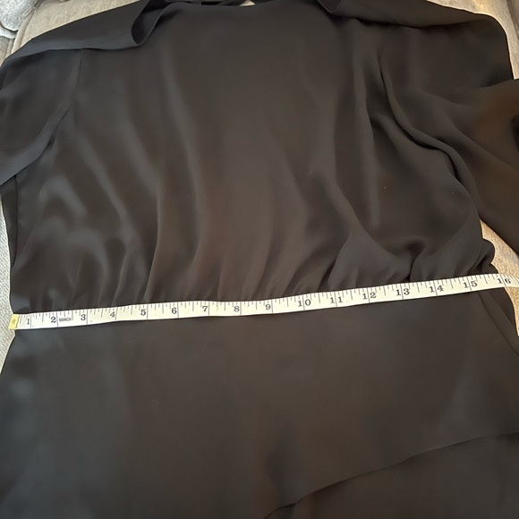 BCBG women’s asymmetrical black top size small - Picture 3 of 4